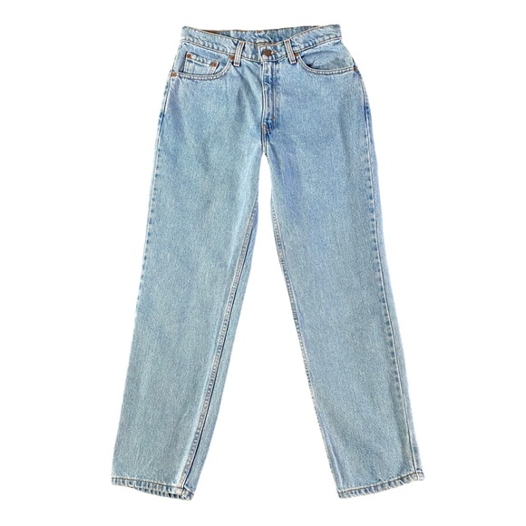 Levi's Denim - Vintage Levis 512 Jeans Womens 10P / 28x28 Blue Light Slim Fit Straight Leg High